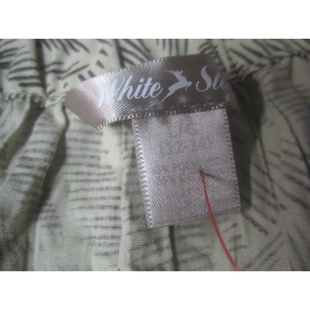 White Stag Womens Skirt Large Fit & Flare Abstract Leaf Print Polyester Cotton - Picture 4 of 9